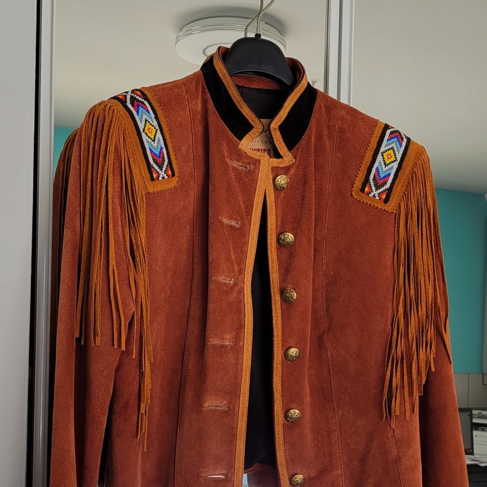 Western/Indian style suede jacket